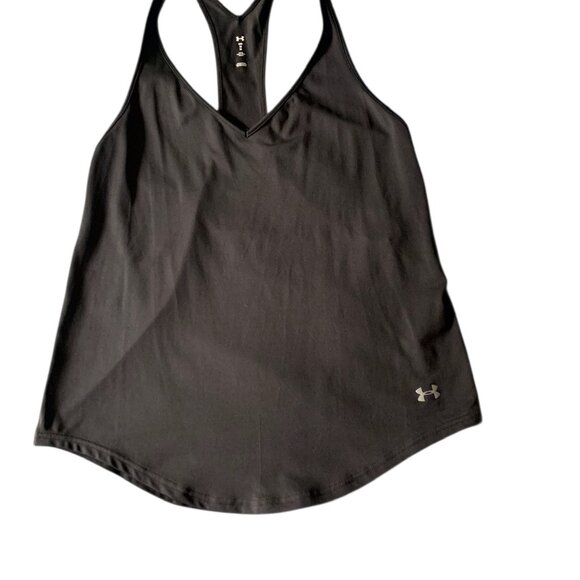 Under Armour Womens Performance Racerback Tank Top UA Sport Shirt- M- Black- NWT - Picture 3 of 11
